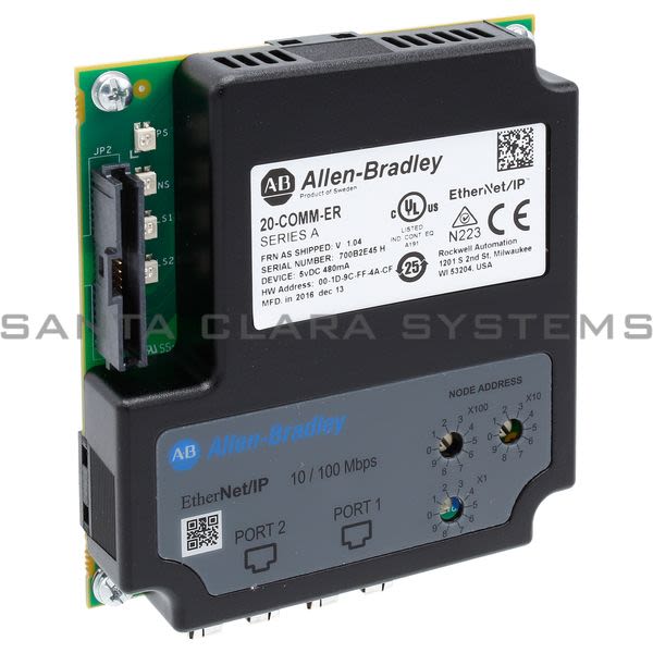 Allen Bradley 20-COMM-ER  Ethernet/IP Adapter Product Image