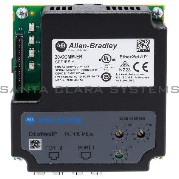 Allen Bradley 20-COMM-ER  Ethernet/IP Adapter Product Image