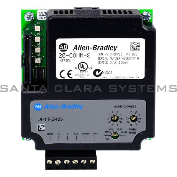 Allen Bradley 20-COMM-S  Communication Adapter | RS485 DF1 Product Image