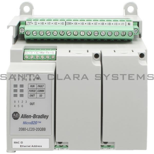 Allen Bradley 2080-LC20-20QBBR  Programmable Controller | MICRO820 Product Image