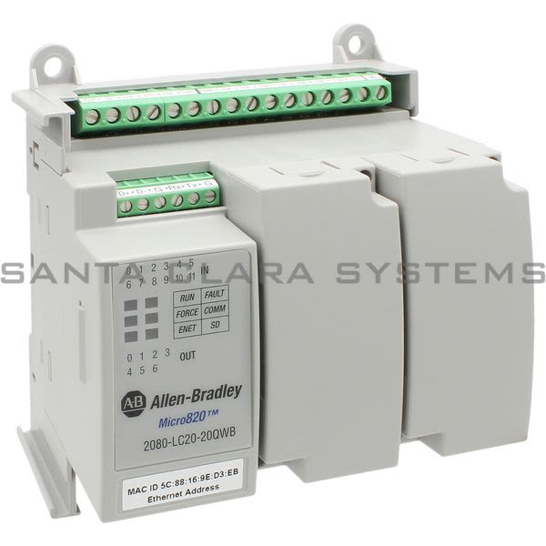 Allen Bradley 2080-LC20-20QWB Programmable Controller | MICRO820 Product Image