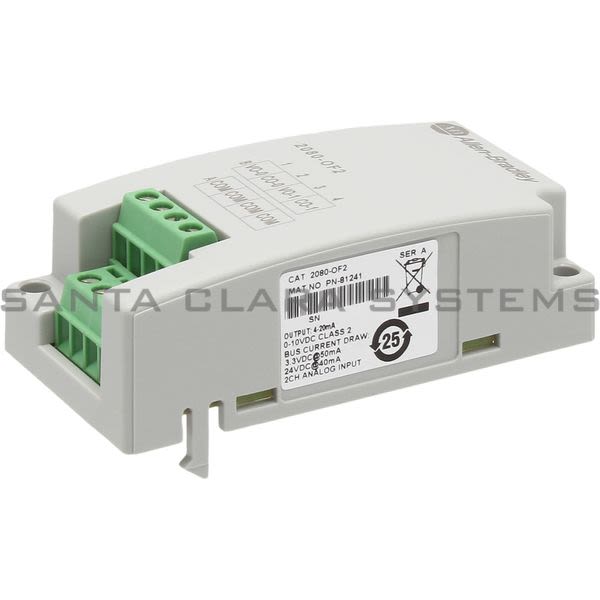 Allen Bradley 2080-OF2  Analog Output Unipolar | MICRO810 Product Image
