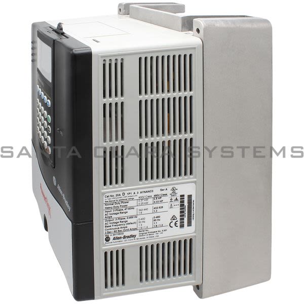 Allen Bradley 20AD1P1A3AYNANC0 PoweFlex 70 AC Drive Product Image