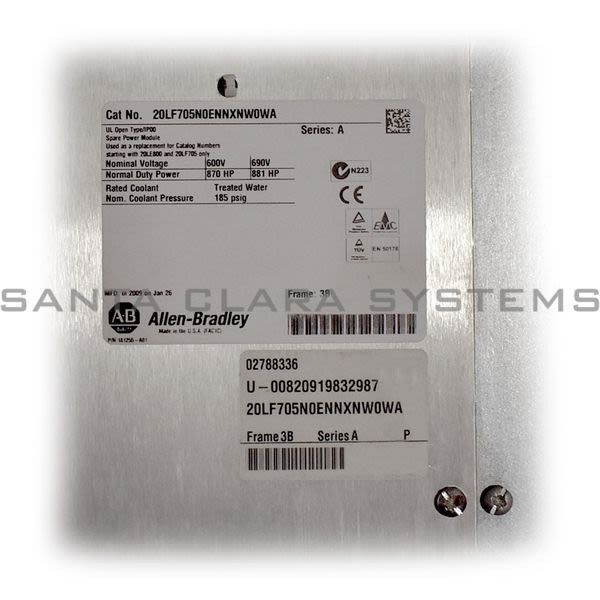 Allen Bradley 20LF705N0ENNXNW0WA PowerFlex 700L Spare Active Power Converter 20LF-705N0ENNXNW0WA Product Image