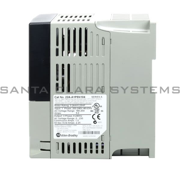 Allen Bradley 22A-A1P5N104 PowerFlex 4 AC Drive Product Image
