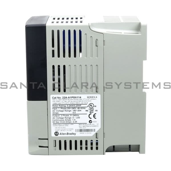 Allen Bradley 22A-A1P5N114 PowerFlex 4 AC Drive Product Image