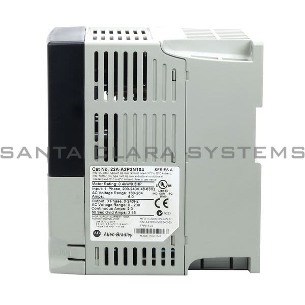 Allen Bradley 22A-A2P3N104 PowerFlex 4 AC Drive Product Image