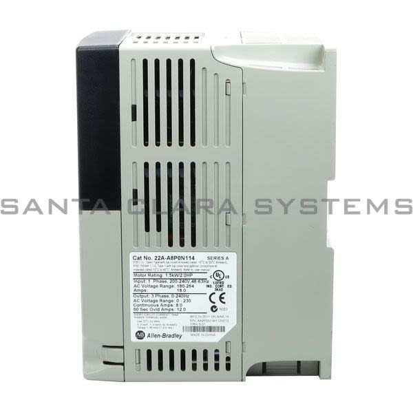 Allen Bradley 22A-A8P0N114 PowerFlex 4 AC Drive Product Image