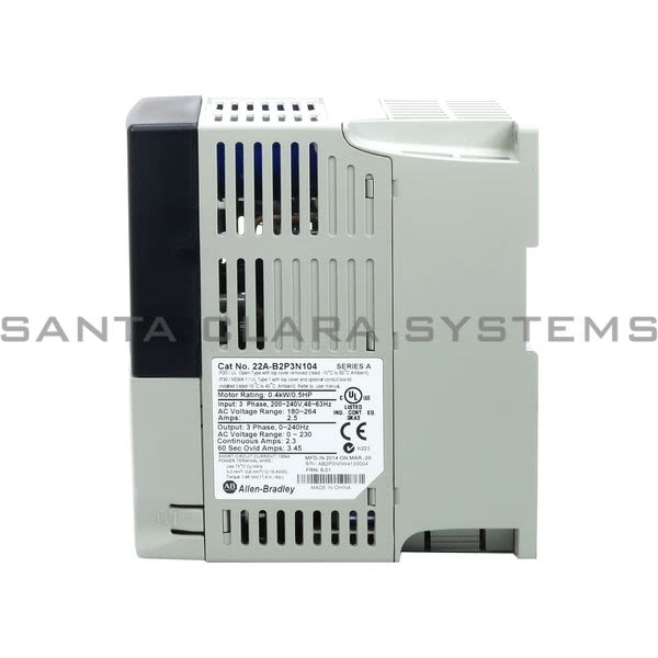 Allen Bradley 22A-B2P3N104 PowerFlex 4 AC Drive Product Image