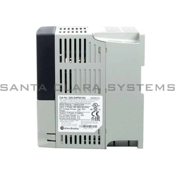 Allen Bradley 22A-D4P0N104 PowerFlex 4 AC Drive Product Image