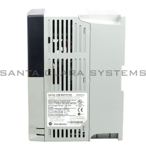 Allen Bradley 22B-B2P3N104 PowerFlex 40 AC Drive Product Image