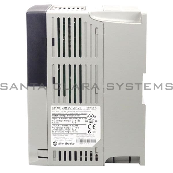 Allen Bradley 22B-D010N104 PowerFlex 40 AC Drive Product Image