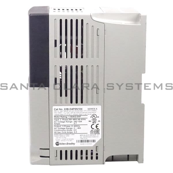 Allen Bradley 22B-D4P0N104 PowerFlex 40 AC Drive Product Image
