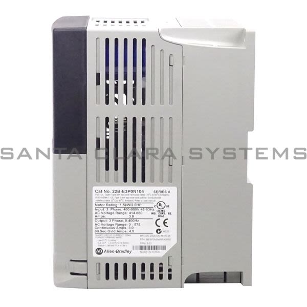 Allen Bradley 22B-E3P0N104 PowerFlex 40 AC Drive Product Image