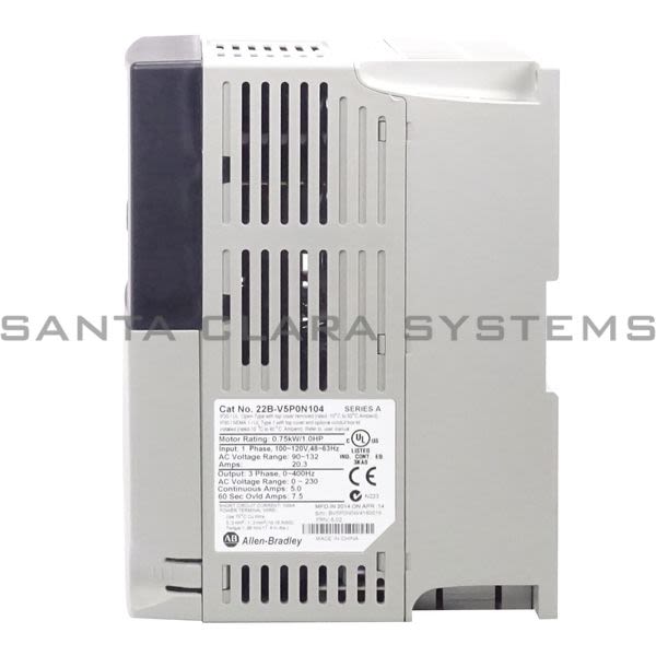 Allen Bradley 22B-V5P0N104 PowerFlex 40 AC Drive Product Image
