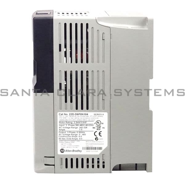 Allen Bradley 22C-D6P0N103 PowerFlex 400 AC Drive Product Image