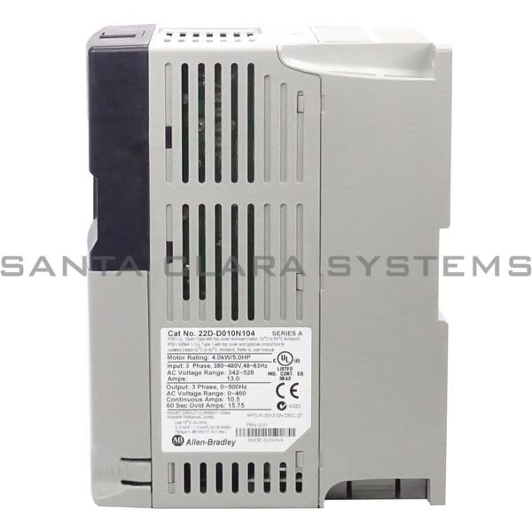 Allen Bradley 22D-D010N104 PowerFlex 40P AC Drive Product Image
