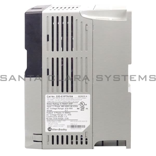 Allen Bradley 22D-E1P7N104 PowerFlex 40P Drive Product Image