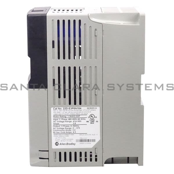 Allen Bradley 22D-E3P0N104 PowerFlex 40P AC Drive Product Image
