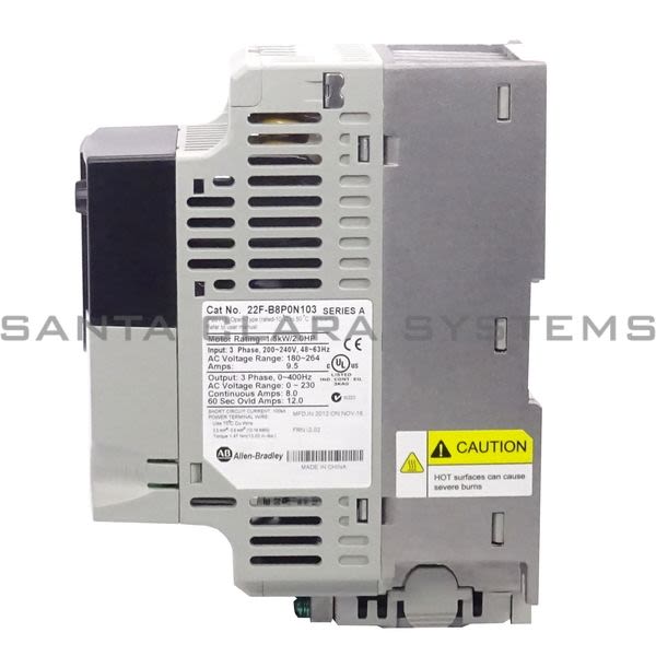 Allen Bradley 22F-B8P0N103 PowerFlex 4m AC Drive Product Image