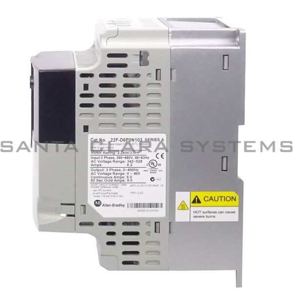 Allen Bradley 22F-D6P0N103 PowerFlex 4m AC Drive Product Image