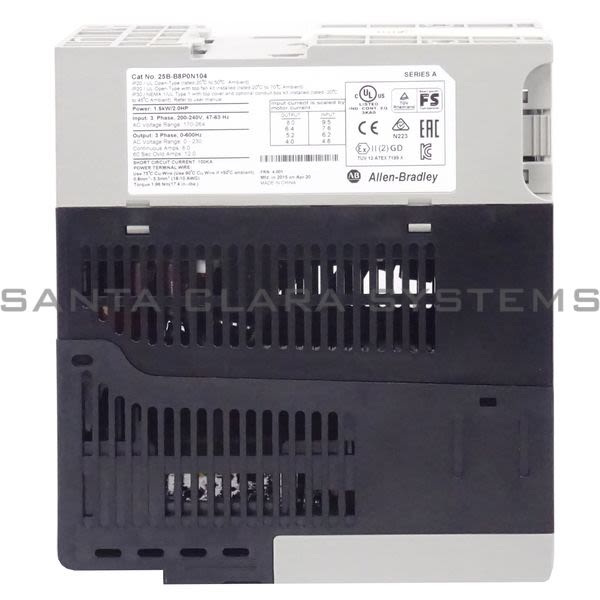 Allen Bradley 25B-B8P0N104 Drive | PowerFlex 525 Product Image