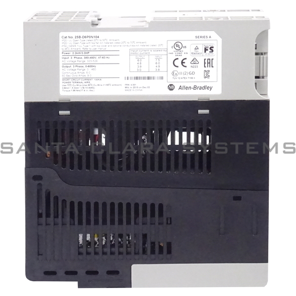 Allen Bradley 25B-D6P0N104 PowerFlex 525 AC Drive Product Image