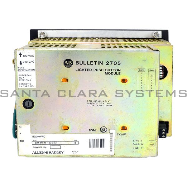 Allen Bradley 2705-P21J1-35625 Operator Interface Product Image