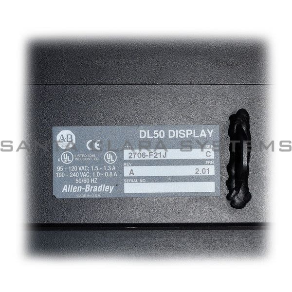 Allen Bradley 2706-F21J DL50 DataLiner 40 Char Red LED 110/240VAC Product Image