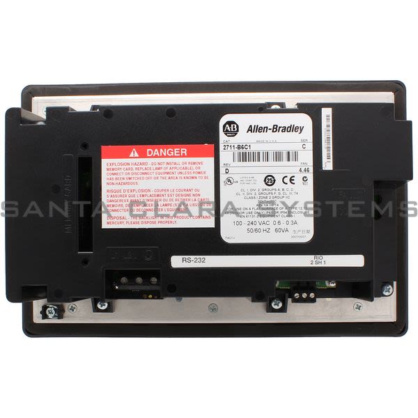 Allen Bradley 2711-B6C1 Keypad Touchscreen Product Image