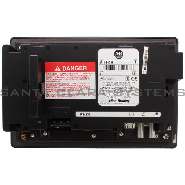 Allen Bradley 2711-B6C15 PV600 Color Keyandtouch, CNET and RS232 Print Product Image