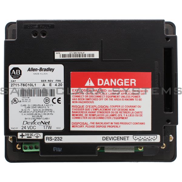 Allen Bradley 2711-T6C10L1  PanelView 600 Product Image