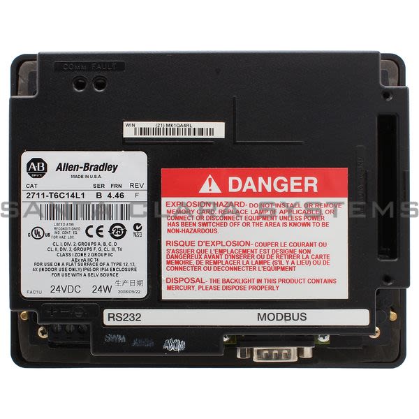 Allen Bradley 2711-T6C14L1  PanelView Plus 600 Standard Product Image