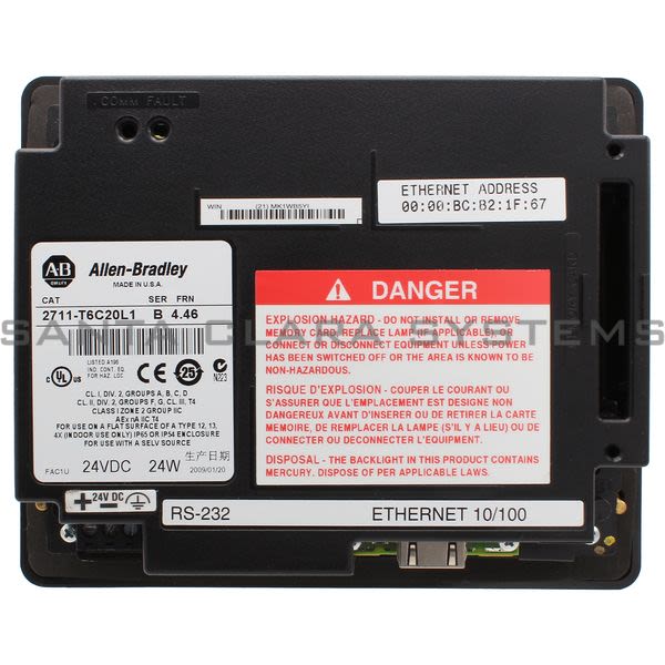 Allen Bradley 2711-T6C20L1  PanelView 600 Product Image