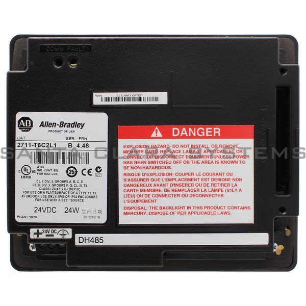 Allen Bradley 2711-T6C2L1  PanelView 600 Product Image