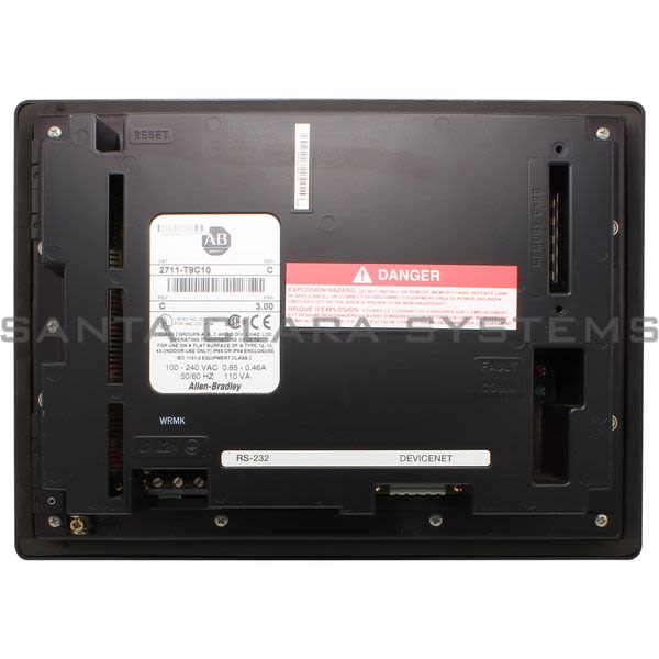 Allen Bradley 2711-T9C10 PanelView W/DeviceNet Comm & RS-232 Printer Port Product Image
