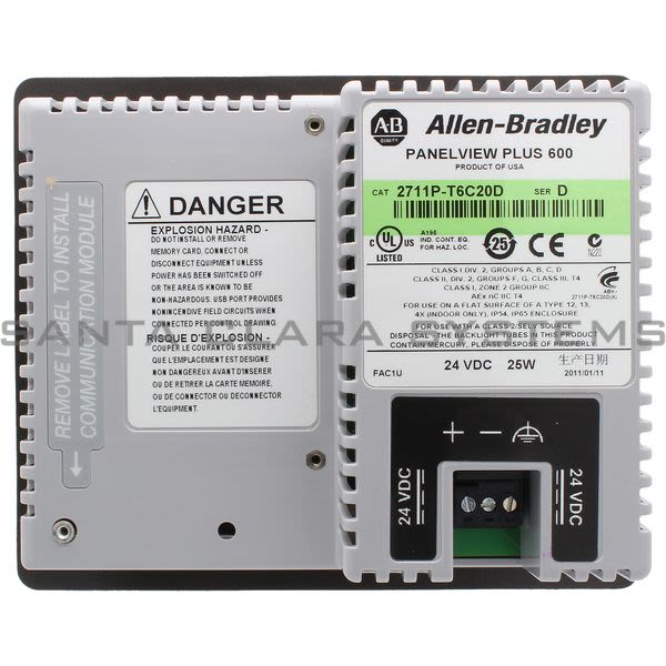 Allen Bradley 2711P-T6C20D PanelView Plus 600 Product Image