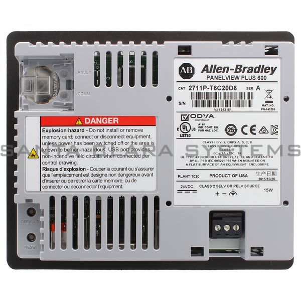 Allen Bradley 2711P-T6C20D8 PanelView Plus 6 Product Image