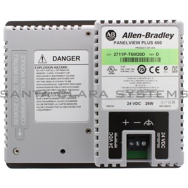 Allen Bradley 2711P-T6M20D PanelView Plus 600 Product Image