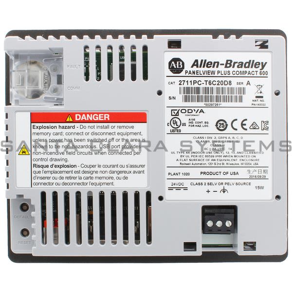 Allen Bradley 2711PC-T6C20D8 PanelView Plus Compact 600 Product Image