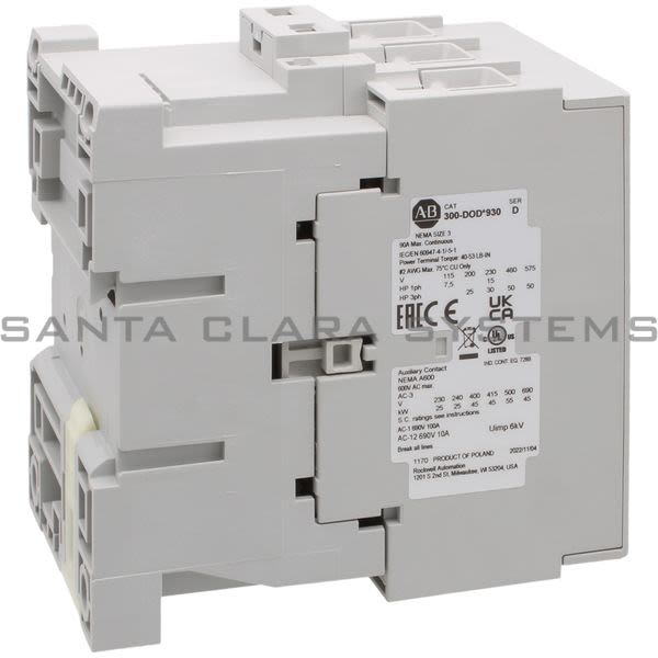 Allen Bradley 300-DODJ930 Contactor Product Image