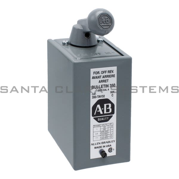 Allen Bradley 350-TAV32 Reversing Drum Switch Product Image