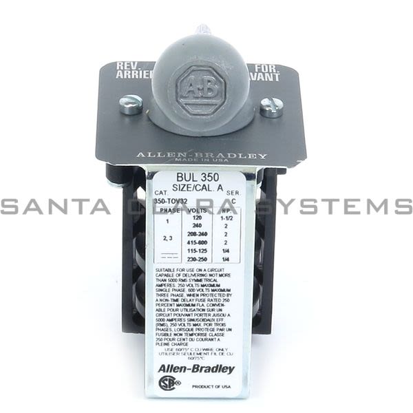 Allen Bradley 350-TOV32 Reversing Drum Switch Product Image