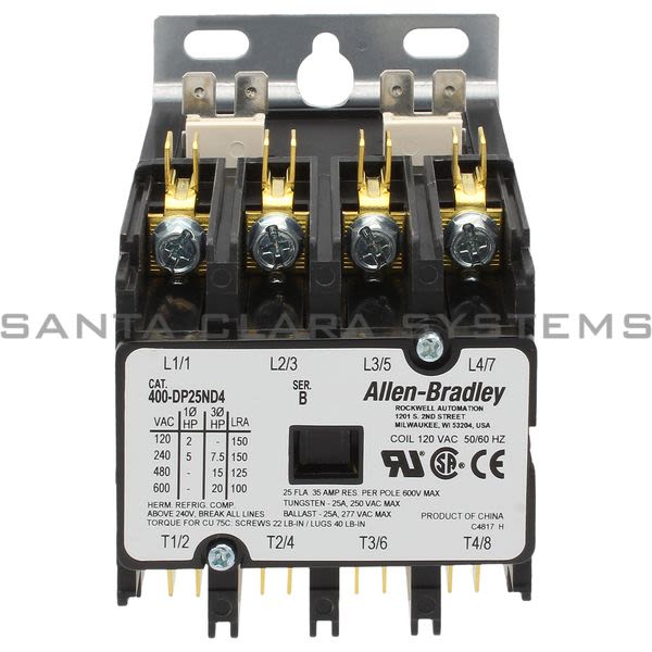 Allen Bradley 400-DP25ND4 Definite Purpose Contactor Product Image