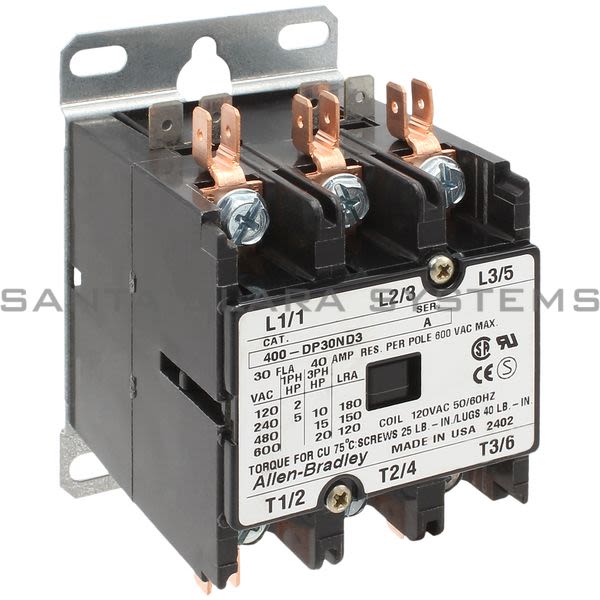 Allen Bradley 400-DP30ND3  Definite Purpose Contactor Product Image