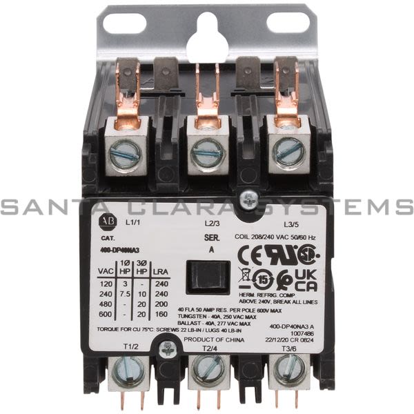 Allen Bradley 400-DP40NA3  Definite Purpose Contactor Product Image