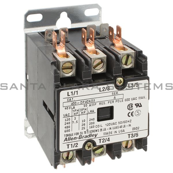 Allen Bradley 400-DP40ND3  Definite Purpose Contactor Product Image