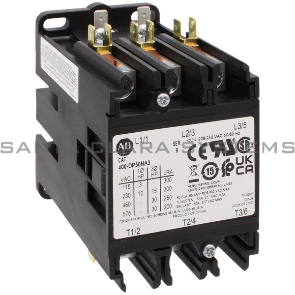 Allen Bradley 400-DP50NA3  Definite Purpose Contactor, 50A Product Image