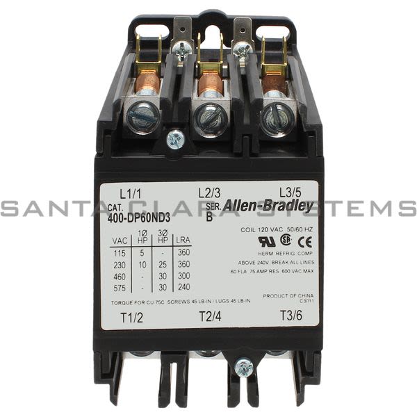 Allen Bradley 400-DP60ND3  Definite Purpose Contactor Product Image