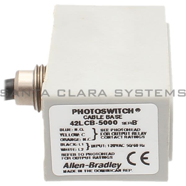 Allen Bradley 42LCB-5000 PhotoSwitch | Cable Base Product Image